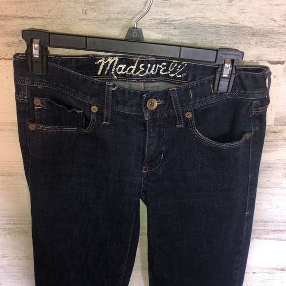 Madewell rail straight jeans size 26X32 98% cotton 2% spandex classic denim jean - Picture 3 of 8